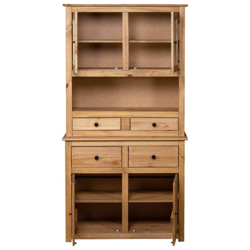 Rustika Rowe -  Highboard 93x40.5x180 cm Solid Pine Panama Range